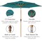 Best Choice Products 10ft Outdoor Woodgrain Pattern Steel Market Patio Umbrella w/ Crank, Tilt